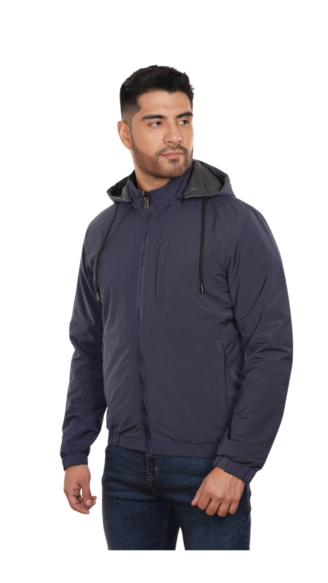 Chaqueta impermeable deportiva con capota